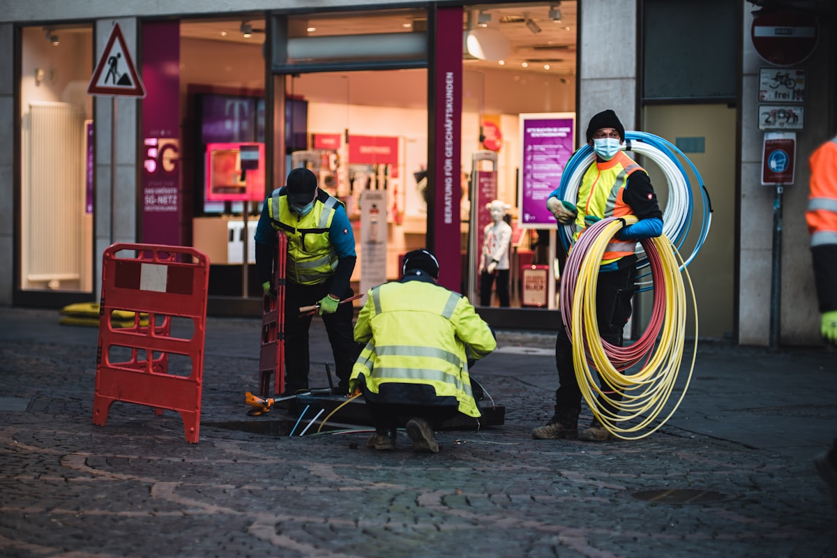 Instalación de fibra óptica en la zona de Punta Cana